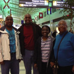 The beginning - Part of the Mission Team at Dulles Airport, Washington DC preparing to depart...