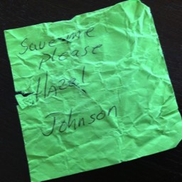 Reaching out in Park Heights -  A note found on the platform after the night service